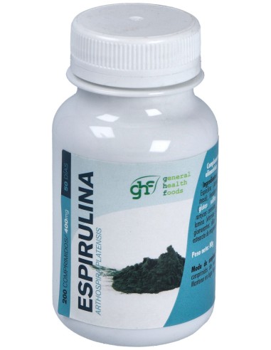 Ghf Espirulina 200 Comprimidos De 400 Mg