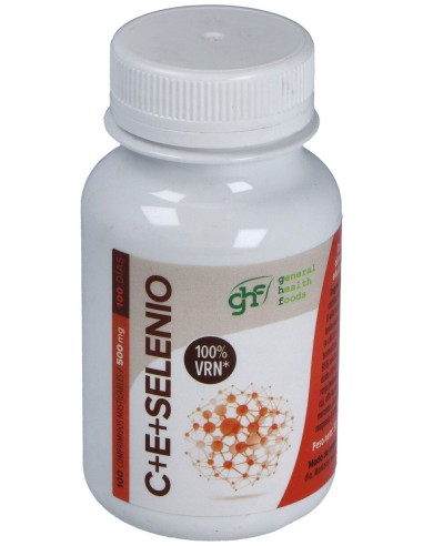 Ghf Antioxidante Vitamina C, E Y Selenio Sabor Naranja 100Comp