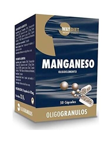 Waydiet Natural Manganeso Oligogranulos 50Caps