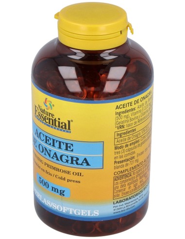 Aceite De Onagra 500Mg. (10% Gla) 400Perlas