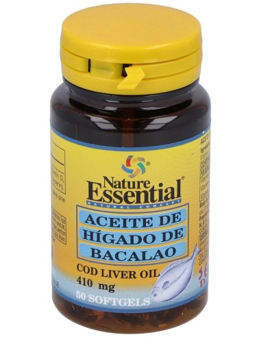 Aceite De Higado De Bacalao 410Mg. 50Perlas