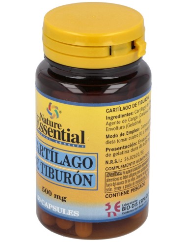 Cartilago De Tiburon 500Mg. 50Cap.