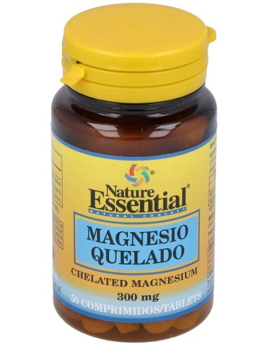 Nature Essential Magnesio 300 Mg.(Quelado) 50 Tabletas.