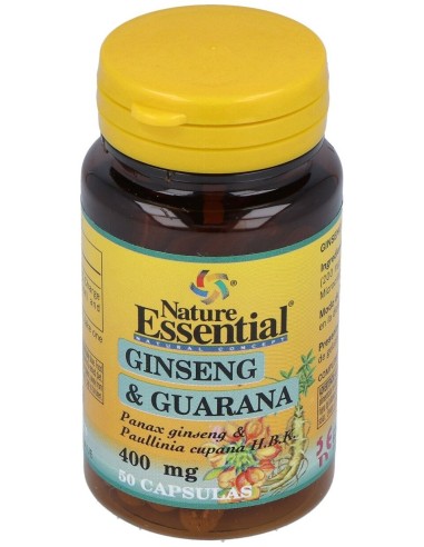 Nature Essential Ginseng Y Guaraná 50Cáps