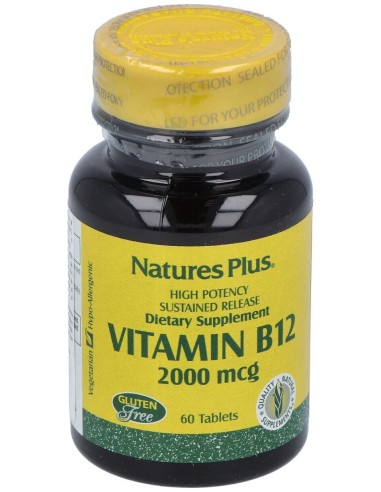 Nature'S Plus Vitamina B12 2000Mcg 60Comp