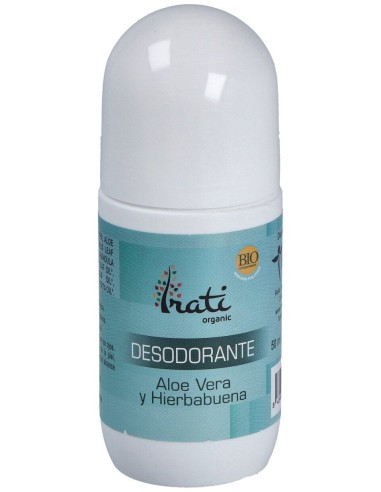Irati Organic Desodorante Aloe Vera Y Hierbabuena Roll On 50Ml