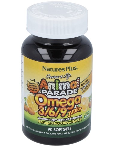 Nature'S Plus Animal Parade Omega 3 6 9 Junior 90Caps