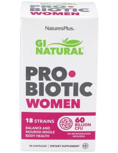 Nature'S Plus Gi Natural Probiotic Mujer 30Caps