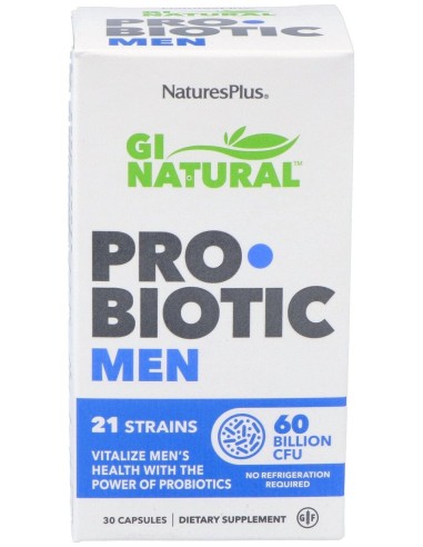 Natures Plus Gi Natural Probiotic Men 30Caps