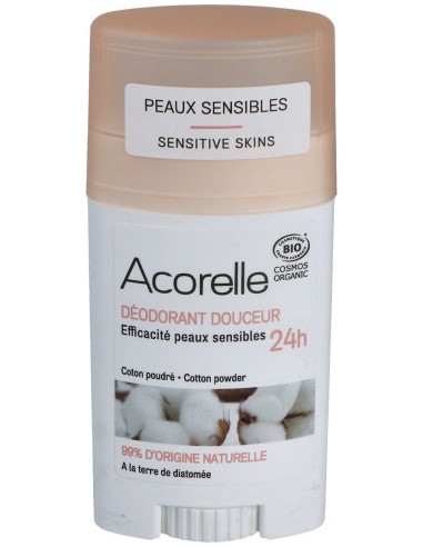 Acorelle Desodorante Barra Suave Algodón 45G