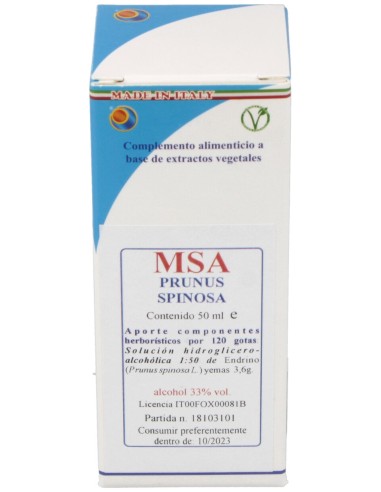 Msa Prunus Spinosa Yemas 50Ml.