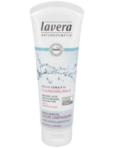 Lavera Basis Sensitiv Cleansing Milk Aloe + Karite Bio 125Ml