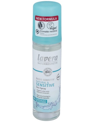 Lavera Desodorante Spray 48H Basis Sensitiv & Natural 75Ml