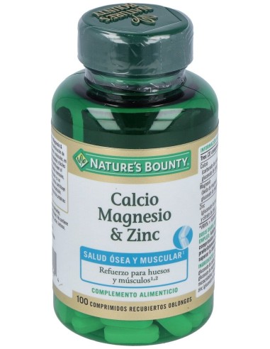 Nature'S Bounty Calcio Magnesio Zinc 100Compr