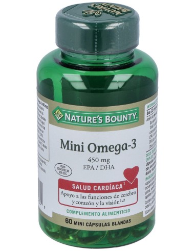 Nature'S Bounty Mini Omega 3 450Mg 60Caps