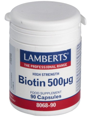 Lamberts Biotin 500Mg 90Cáps