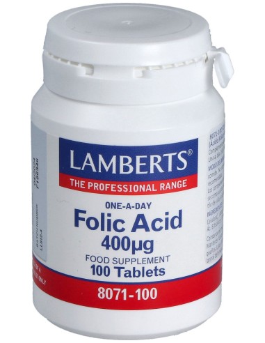 Lamberts Ácido Fólico 400G 100 Tabletas