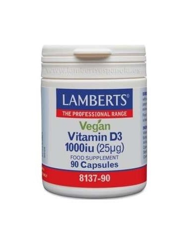 Lamberts Vitamina D3 Vegana 1000 Ui (25 Μg) 90 Cápsulas
