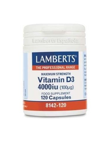 Lamberts Vitamina D3 4000 Ui (100Μg) 120 Comprimidos