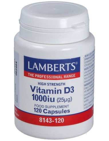 Lamberts Vit D3 1000 Iu 120 Cap