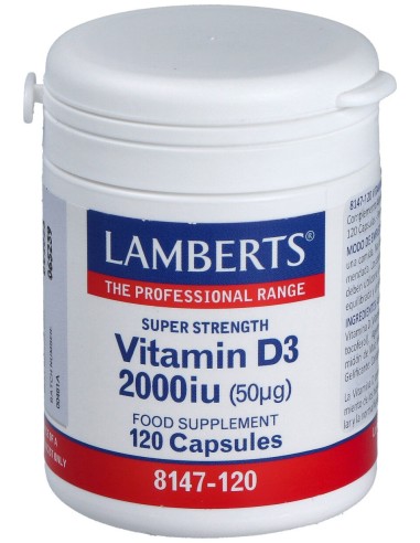 Lamberts Vit D3 2.000 Ui 120Caps