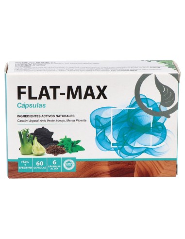 Hcf Flat-Max Carbon Vegetal 60Caps