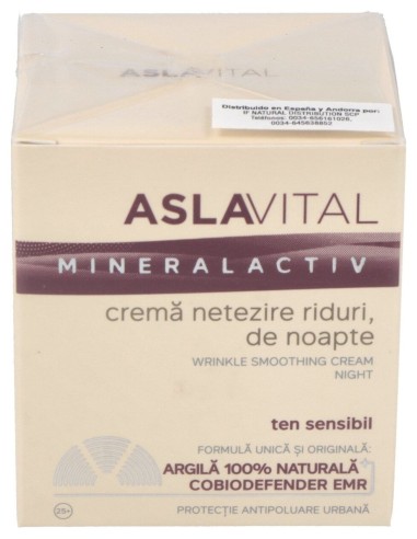 Aslavital Crema Noche Suavizadora Arrugas 50Ml