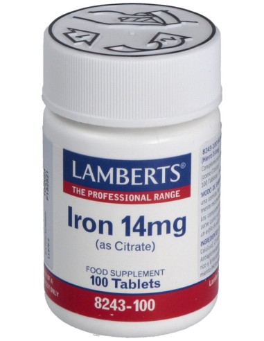 Lamberts Iron 14Mg 100 Tabletas