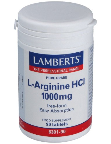 Lamberts L-Arginina Hci 1000Mg 90 Comprimidos