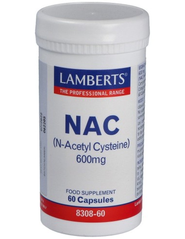 Nac (N Acetil Cisteina) 600Mg. 60Cap.