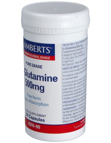 Lamberts L Glutamina 500 Mg90 Cap