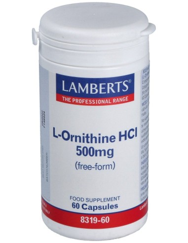 Lamberts Ornitina Hcl 500 Mg 60 Cap