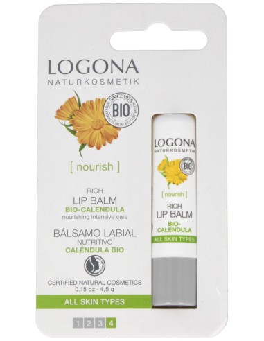 Logona Bálsamo Labial Nutritvo Calendula 4,5G