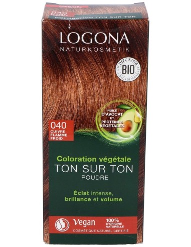 Logona Colorante Vegetal Cobre Intenso 040 100G