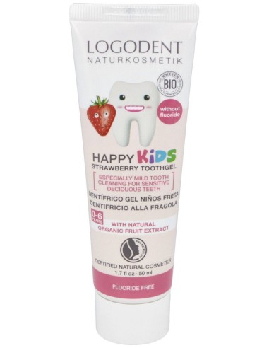 Logona Dentifrico Niños Fresa Gel 50Ml