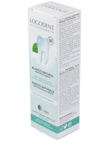 Logona Dentifrico Blanquea Menta Bio 75Ml