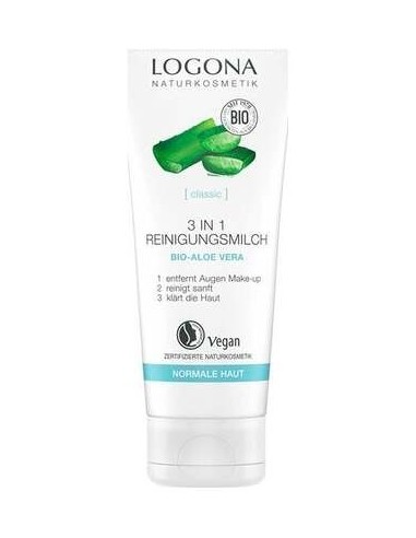 Logona Leche Limpiadora 3 En 1 Aloe Vera 100Ml