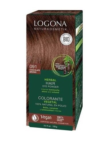 Logona Colorante Vegetal 091 Castaño Chocolate 2X50G