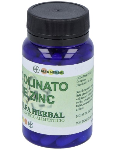 Alfa Herbal Picolinato De Zinc 90Caps