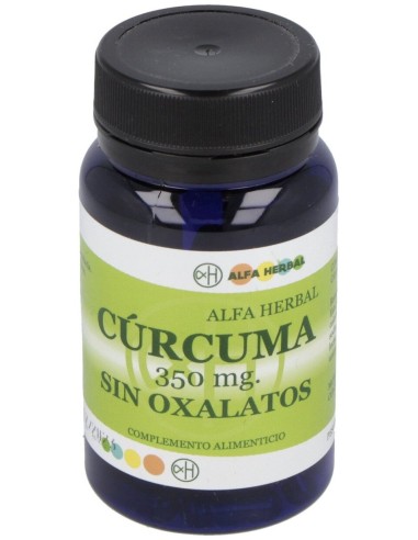 Alfa Herbal Cúrcuma Sin Oxalatos 350 60Caps