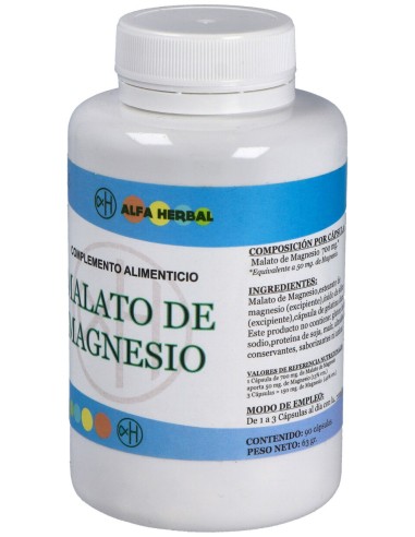 Alfa Herbal Malato De Magnesio 90Caps