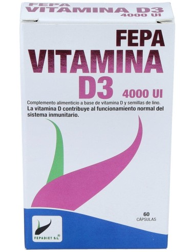 Fepa-Vitamina D3 4000Ui 60Cap.