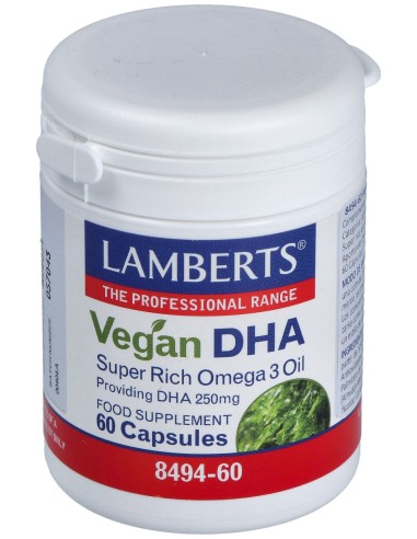 Lamberts Dha Vegano 60 Cápsulas De 250Mg
