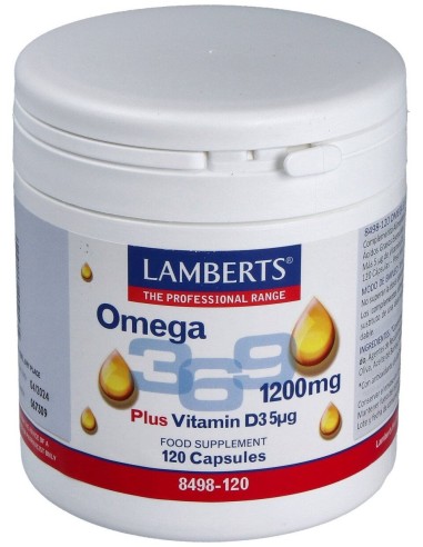 Omega 3-6-9 Mas Vitamina D3 120Cap.