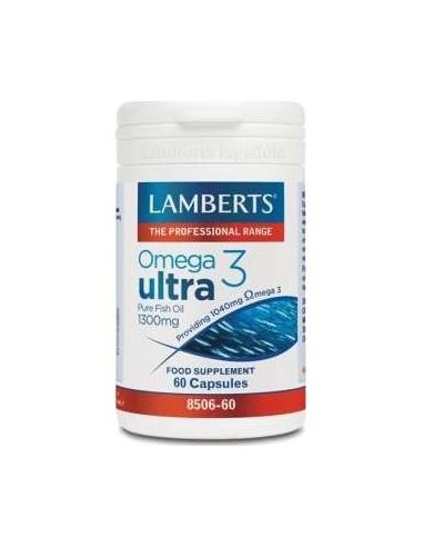 Omega 3 Ultra Aceite De Pescado Puro 1300Mg. 60Cap