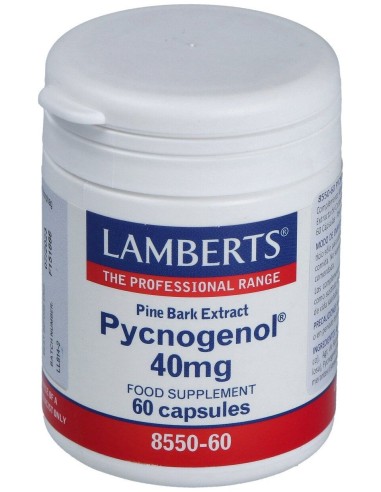 Pycnogenol 40 Mg.(Extracto De Pino Bark) 60 Cap.