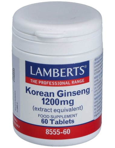 Lamberts Korean Ginseng 1200Mg 60Comp