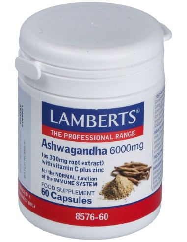 Lamberts Ashwagandha 6000 Mg 60 Caps