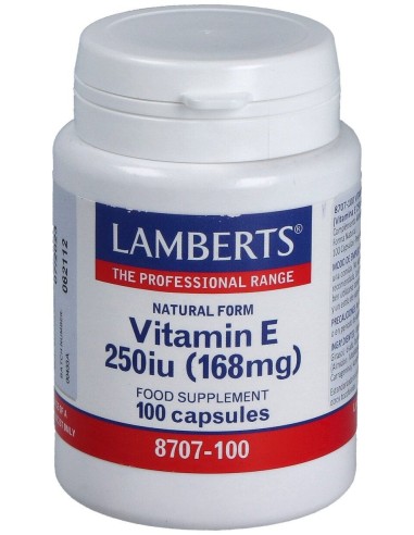 Vitamina E Natural 250 U.I. 100 Cap.