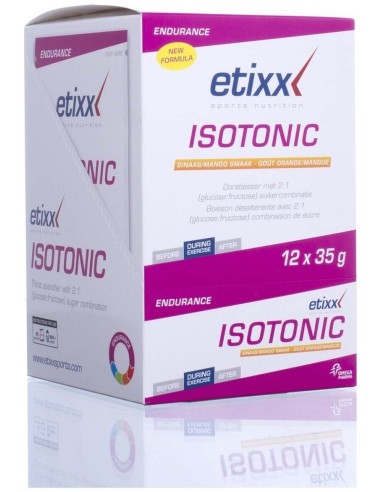 Etixx Pack Isotonic Polvo Sabor Naranja Mango 12X35G